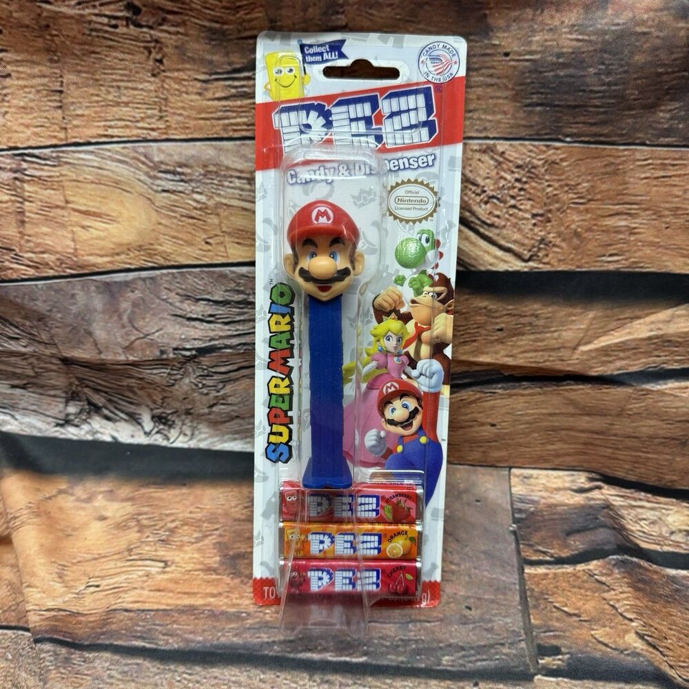 PEZ Super Mario Mario Nintendo Candy Dispenser Video Game Collectible MOC